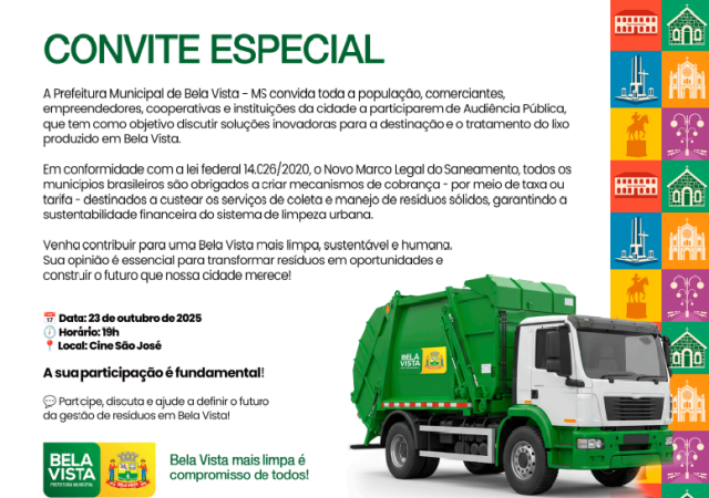 Convite Especial Residuo Solido