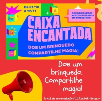 Escola Estadual Castelo Branco arrecada brinquedos para um Natal mais feliz