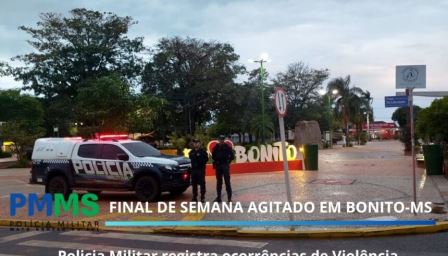PM de Bonito registra ocorrências de violência doméstica e cumpre mandado de prisão