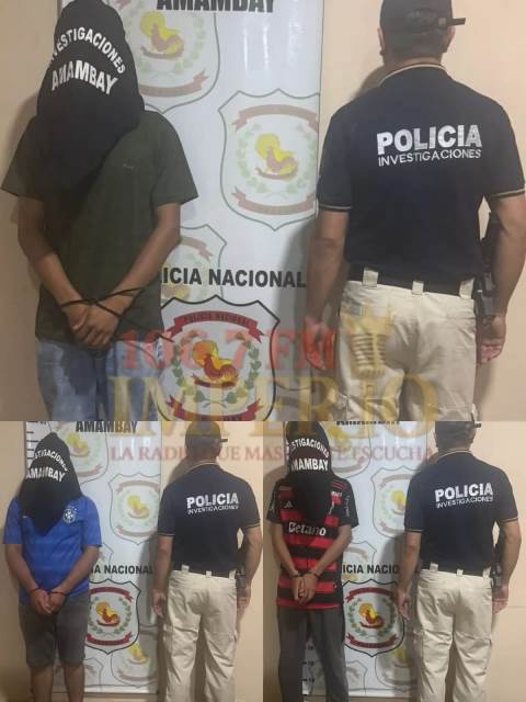 Três menores foram detidos e itens relacionados a um furto em uma casa de câmbio foram recuperados em Bella Vista Norte Paraguai
