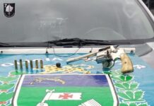 Policia Militar apreende arma de fogo e motocicleta utilizadas em tentativa de homicídio em Guia da Laguna