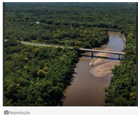 ponte sob Rio Miranda