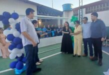 Escola Perpétuo Socorro inaugura quadra esportiva com emenda estadual