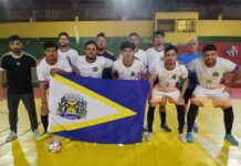 Caracol e Canaã empatam em 2 a 2 pelos Jogos Abertos de Futsal