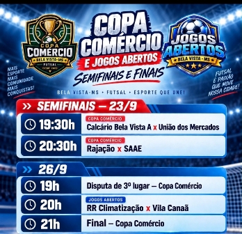 Copa Comércio define semifinais nesta quarta-feira em Bela Vista