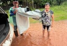 Defesa Civil atualiza situação das famílias atingidas pela cheia do Rio Apa em Bela Vista