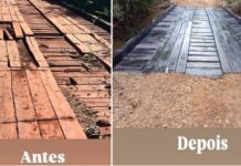 Secretaria de Obras recupera ponte na região da Machorra, em Bela Vista