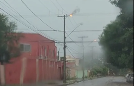Poste de Energia dia chuva